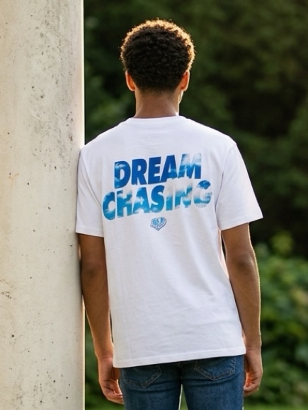 NWT Baseball Lifestyle 101 Adult White Graphic Tee Shirt Dream Chaser - Size M